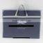Black hanging PEVA garment bags with logo printing and small clear window