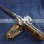 OEM Promotional stainless steel folding Pocket knife With Wooden Handle