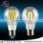 new products LED light A60 filament bulb, E27 lamp holder filament led light