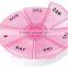 Plastic Round Pill Box