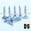 CSK head white zinc plated chipboard screw huhao manufactured