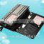 New arrival fashion and elegant ladies leather clutch purse with woven pattern design