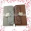 Fancy PU leather wallet with metal button and card holder design for human