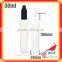 unicorn bottles 30ml 60ml for pe pen plastic dropper bottle P-084R