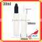 30ml bottle for electronic cigarette smoke oil with 10ml 15ml 30ml unicorn bottle P-099R