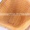 Eco Friendly Naturally Renewable Woven Bamboo Unusual Spiral Cut Fruit Bowl Tray Basket