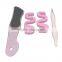 3pcs pvc bag set of foot care set, manicure st, pedicure set. foot cleanning set