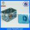 metal stamp tin plastic lid boxes made in china