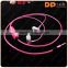China wholesale high glow earbuds metal ear piece luminous LED earphone with microphone