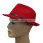 2015 best quality of red billycock hat, winter hat, party hat