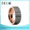 8MM Rose Gold Plated Tungsten Carbide Ring, Brushed Comfort Fit Tungsten Carbide Ring