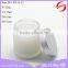 50g glass bottle for skin care cream packing use frosted glass jar for cream with matte silver lid