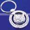 custom round earth piece in the middle keychain