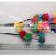 Hot selling colorful pom pom ball cotton tassel cord for decoration