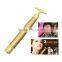 New Products 2016 24K gold massager roller wand T Shape Energy Face Slime Beauty Bar