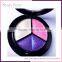 Kiss beauty cosmetic makeup eye shadow powder palette private label 3 color