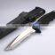 Hunting knife with straps and sheath