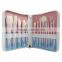 New 14pcs pro gradient color makeup brush set VDL rainbow cosmetic brushes