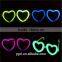 Fashionable Party Favor Heart Shape Glow Glasses( EN71, ASTMF963)