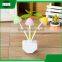 children plastic mini mushroom electric plug socket led sensor day night lamp light