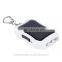 1200Mah Mini USB solar powerbank solar blinking keychain with keychain with lighter