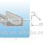 OEM aluminum factory high quality aluminum edge for kitchen cabinet and custom glass aluminum extrusion frame