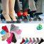 2014 hot sale no show socks,school short socks Candy Color Cotton Low Cut Boat socks