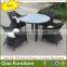 UV resistant outdoor furniture garden poly rattan table and chairs