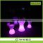 approved square rechargeable led multi color furniture/led table/led furniture led table led chairs and stools