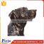 Europe life size animal antique bronze dog statue for garden NTBA-D309A