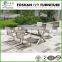 Hot sale patio furniture stainless steel tempered glass table and chair
