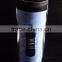 12oz plastic sports travel mug with screwed lid