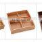 High quality and cheap clear wooden storage box for nut and candy