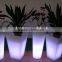 PE plastic LED rechargeable large flower pot, RGB 16 color changing Ice Bucket For Bar Party