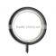 Silent Black Coated Curtain Metal Rod Ring Fixed Eyelet Inside Diameter 35mm - 4 Colors