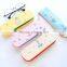 Low price Full color PU small leaves Pencil case pencil pouch pencil bag