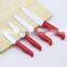 Red Handle Knives Set Ceramic Knives