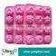 Bakeware Mold For Cake Non-Stick Silicone 12 Cavity Flowers Shape Baking Mold
