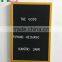 12''*18'' Letter board gold frame backing with slots to insert letters includ letters