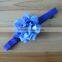 Korean girl flower headbands with satin ribbons