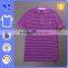 Summer short sleeves stripes yarn-dyed men polo cotton stripes t-shirt