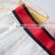 Women high waist white color pleated fashion casual summer skirt