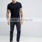 2016 Guangzhou Xinlan Manufacture Custom Short Sleeve Crew Neck Black Mens 100% Cotton Breathable Fitness Fashion Plain T-Shirt