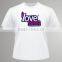 Hot Sale Promotional Custom Women Tshirt /ladies shirt design