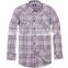 2015 men's new design cotton plaid shirt