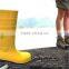 Yellow Heat Protection Steel Toe Work Boots For Chemical Industry