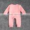 WR016B fashion clothing set 2017 organic cotton spring baby boutique animal romper