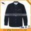 Hot sale dark color washed denim dress shirts wholesale dress denim shirts