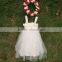 new design 2015 flower girl dress girls white dress chiffon girls dress