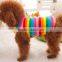 Wholesale Rainbow Stripe Pet Shirt Dog Clothes Puppy Cat Apparel Costume Clothing Summer